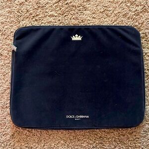 Dolce & Gabbana Navy Blue Laptop Sleeve